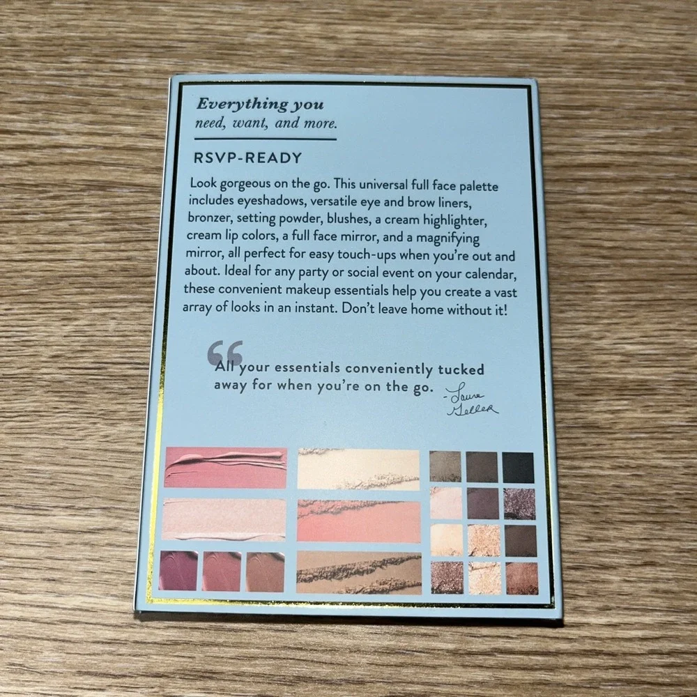 Laura Geller RSVP-Ready Big Night Out Full Face Palette Eyeshadow Blush Lip NEW